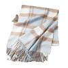 Autumn and Winter Scarves 100% Lamb Wool Scarves Plaid Scarves Unisex Fringed Warm Scarves