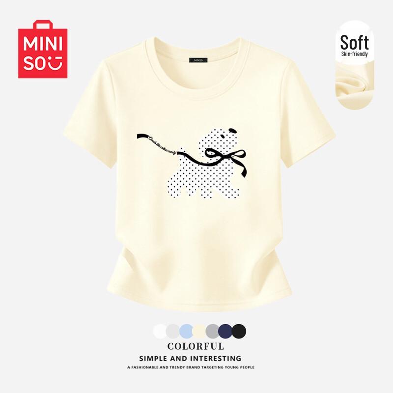 Женская антибактериальная футболка с коротким рукавом MINISO M