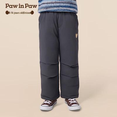Pantalones de Plumón de Invierno con Dibujo de Oso para Niños PawinPaw