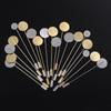 10pcs/set New Diy Craft Jewelry Making Cameo Cabochon Tray Brooches Accessories Pin