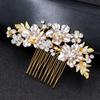 Sparkling Bridal Hair Comb Headdress Flower Hairclip Fashion Rhinestone Hairpin  Wedding