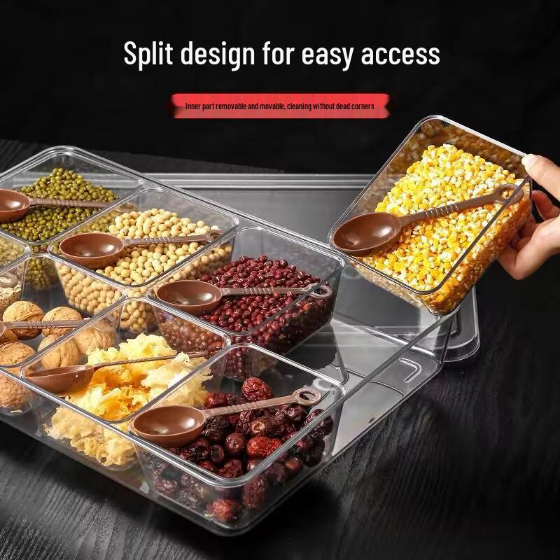 Food-Grade Jelly Ingredient Storage Set with Compartmentalized Containers