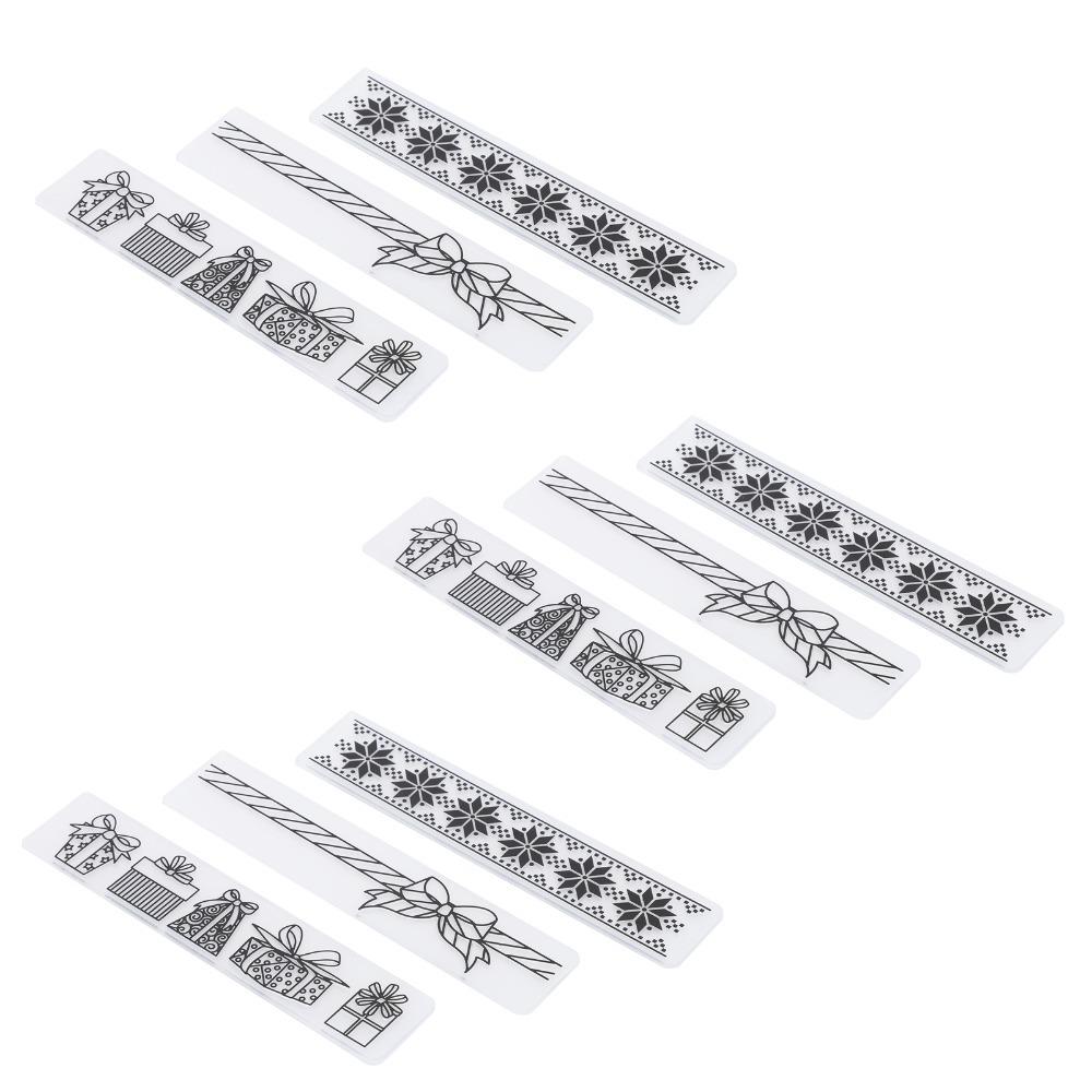 9Pcs Concave Convex Paper Craft Dies Plastic Material DIY Embossing Template Handcraft Decoration