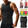 Herren-Taillentrainer, Schweißweste, heißer Neopren-Saunaanzug zur Gewichtsreduktion, Body Shaper, Schlankheitsunterwäsche, Kompressionsshirt, Workout-Tanktops, Shapewear