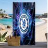 Chelsea FC Printed Beach Towel Quick Dry Soft TowelPortable Large Rectangular Beach Blanket for Travel Swimming Pool