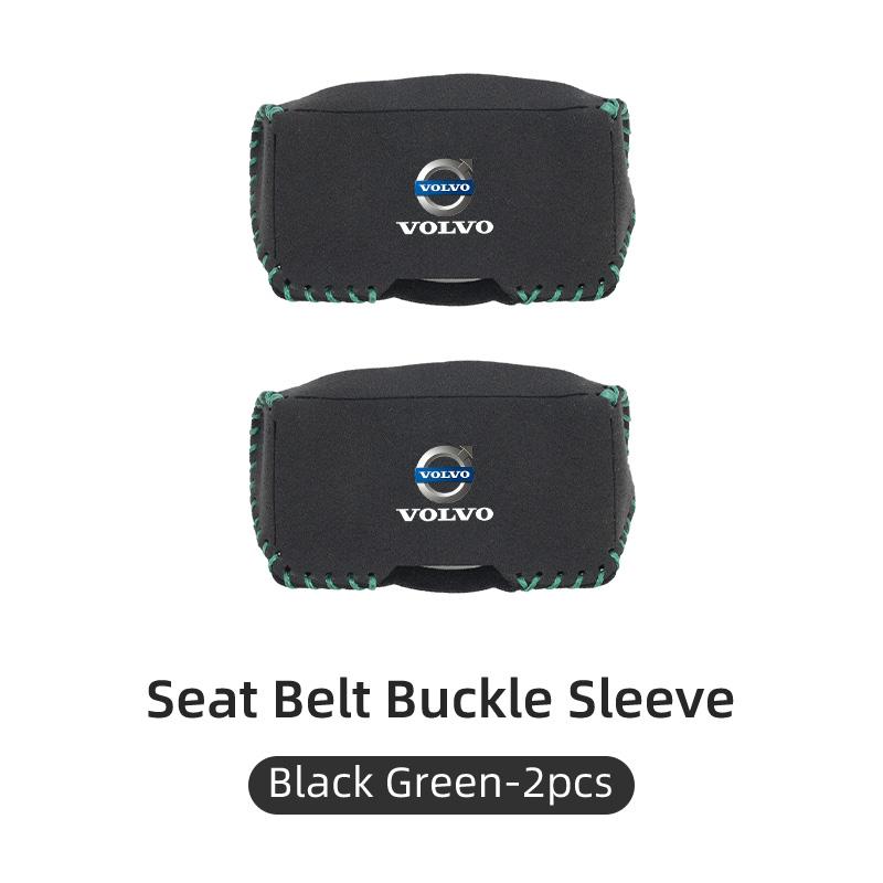 Car Suede Safety Belt Buckle Protector Cover Interior Accessories For Volvo AWD C30 C70 S60 S80 T6 V40 V50 V60 V70 V90 XC60 XC90