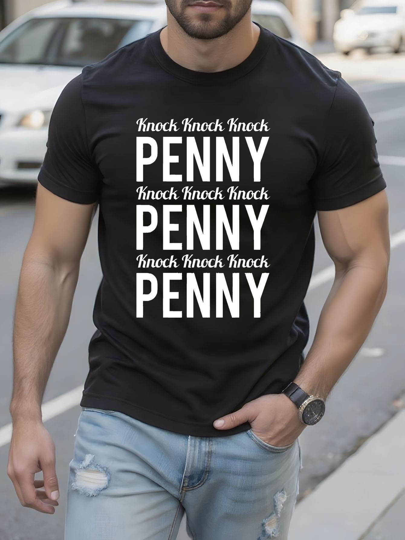 Funny Tshirt Funny Penny Knock-Knock Joke Graphic Tshirt ... S