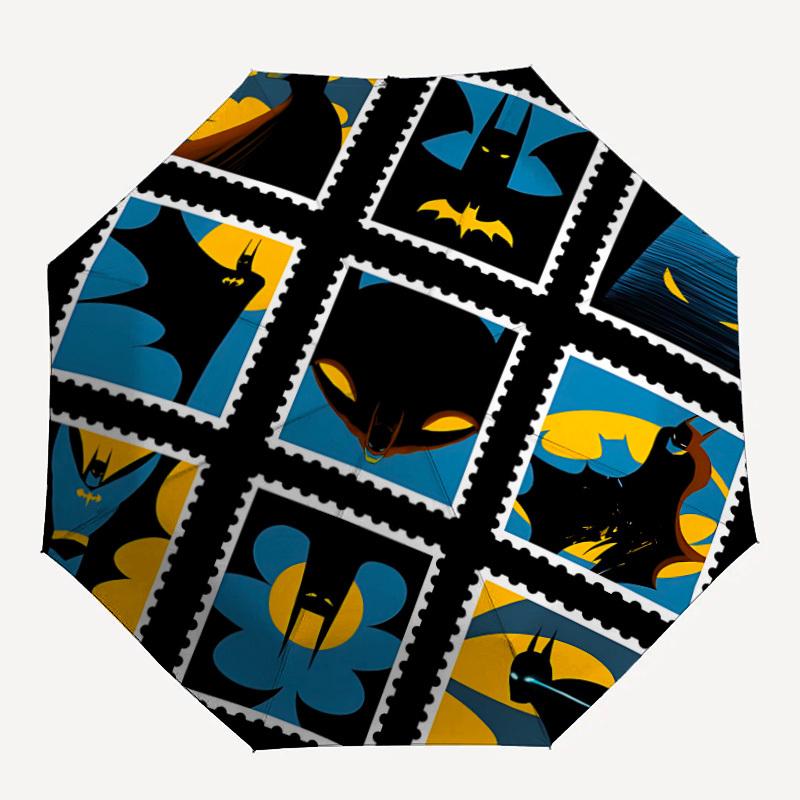

1pc Bat Signal Automatic Folding Umbrella - Compact 8-Rib Design, Durable Plastic & Iron, Lightweight for Outdoor Daily Use21116
