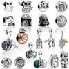 Star Wars The Mandalorian Charms Silber Schlangenarmband Halskette Perlen Für DIY Schmuck Damen Geschenk