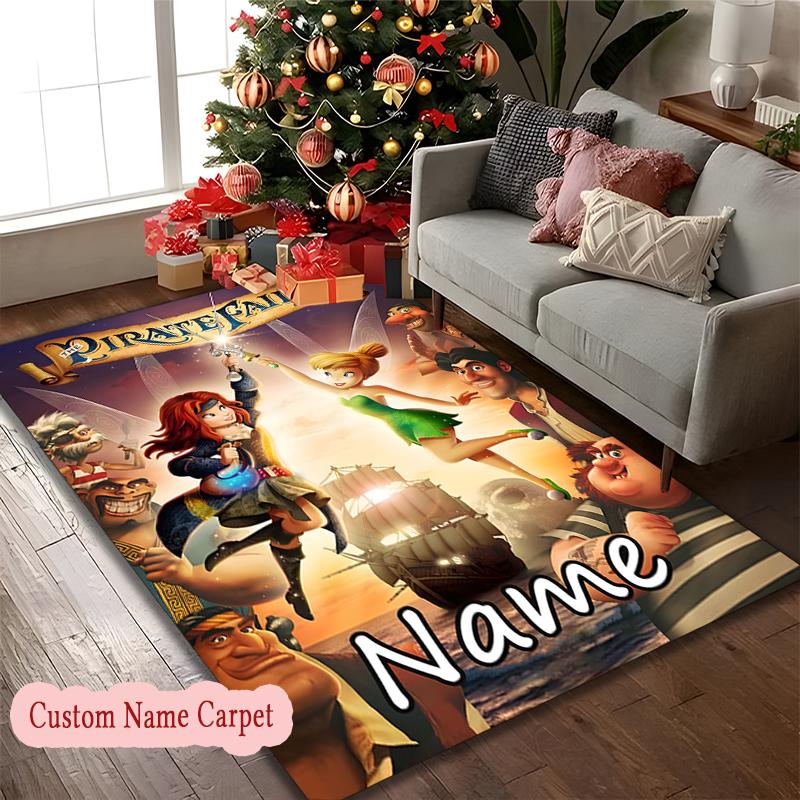 1pc Customize Name Chair Rug for Home Office Use, Pirate Animals Iceberg Area Carpet Appropriate for All Seasons