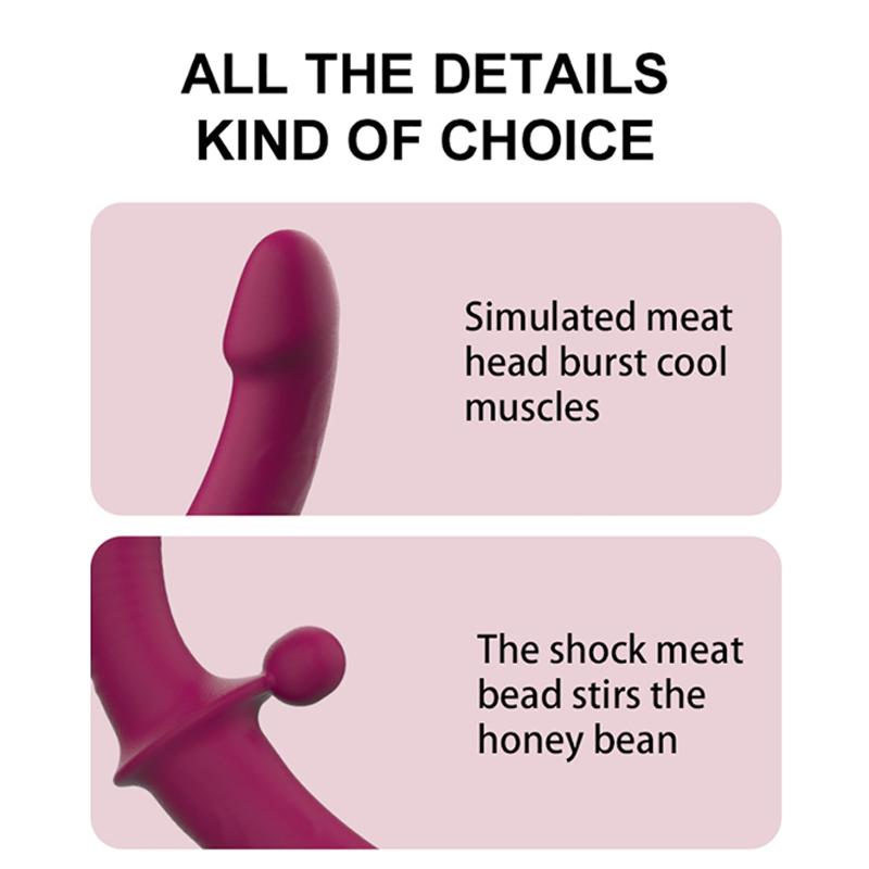 Erotic Sextoys Strapless Strapon Dildo Vibrator Lesbian Strap-on Penis Pegging Double Ended Dildo Adults Sex Toys for Women Vibration