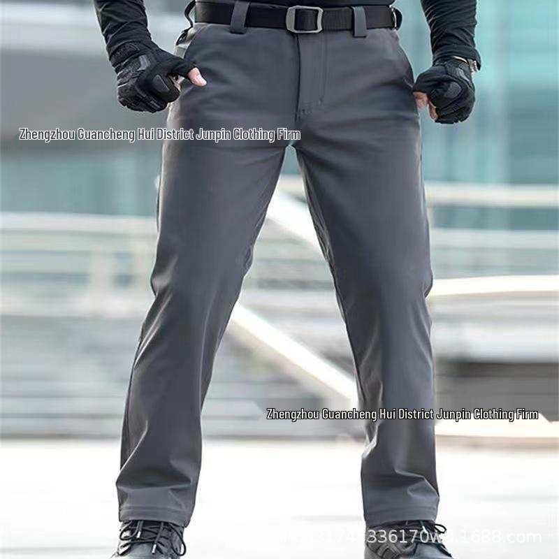 Unisex Fleece-Lined Waterproof Windproof Soft Shell Ski and Hiking Pants 4XL