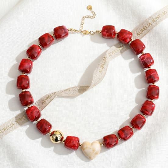 Chunky Beaded Choker Bohemian Colorful Beads Necklace Summer Holiday Necklace for Women Daily Wear Party Beach Vacation
