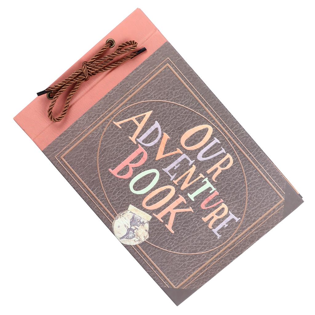 Photo Album DIY Vintage Tether Loose Leaf Picture Scrapbook for Recording Wedding Travelling