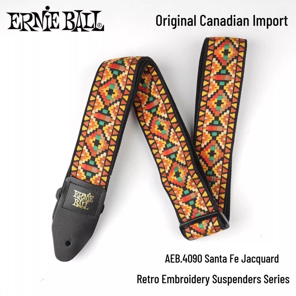 Ernie Ball Unisex Bakelite Guitar/Bass Strap - Extended Nylon Crossbody Shoulder Strap