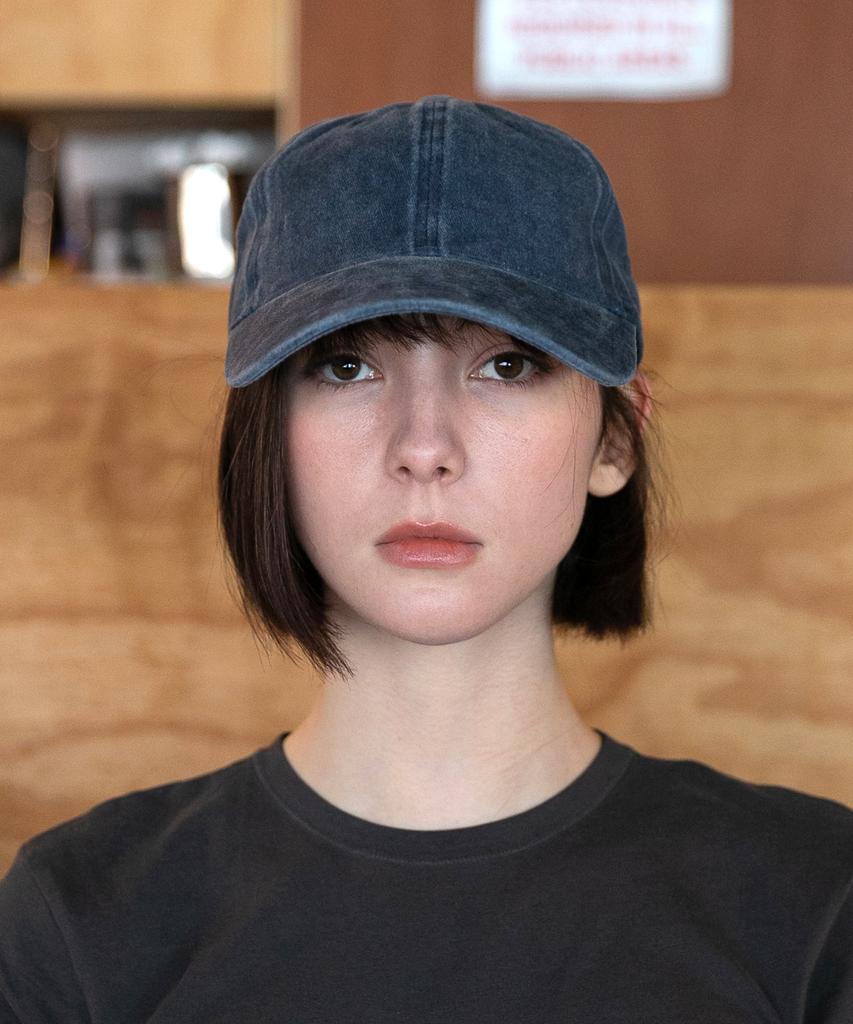 Chaebteo Standard Stone-Washed Ball Cap-Navy