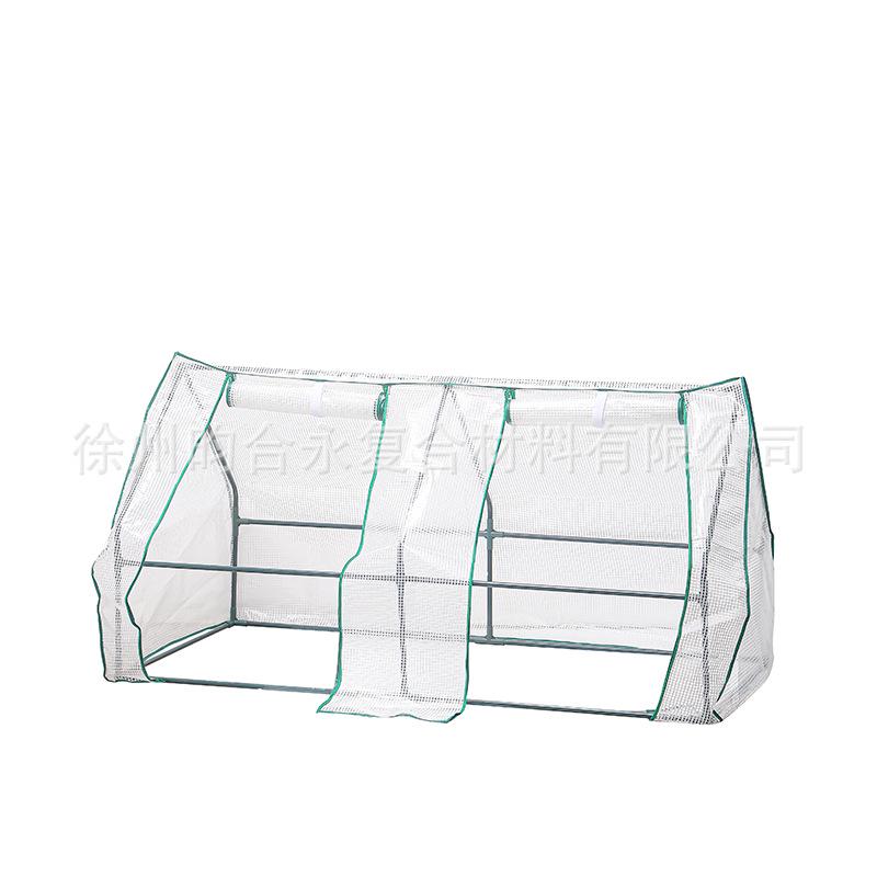 Complete Greenhouse Cover Set: Green Mesh & Transparent PVC Covers for Garden Accessories