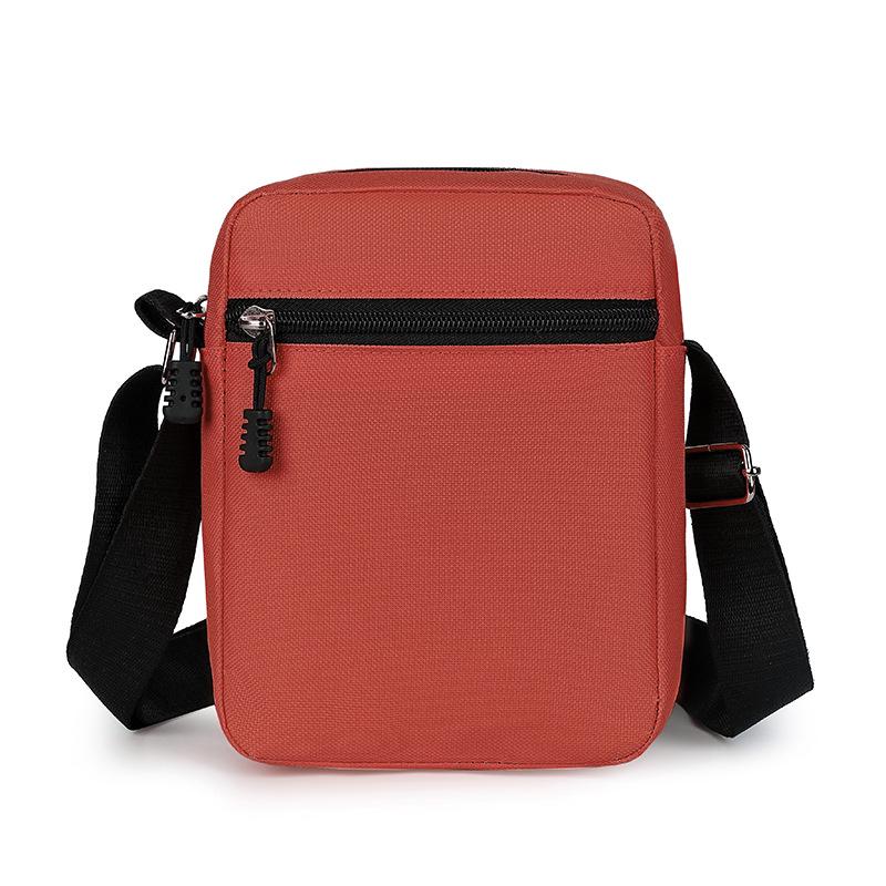 Men's Casual Solid Color Lightweight Crossbody Phone Bag - Mini Square Design
