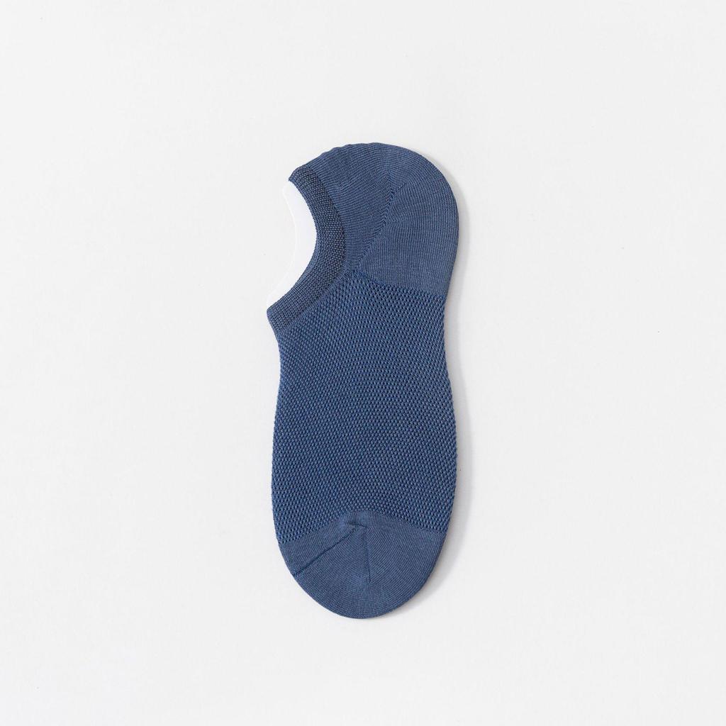 Men's Breathable No-Show Socks - Odor-Resistant, Non-Slip, Low-Cut Mesh