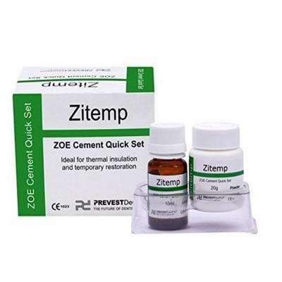 Prevest DenPro Zitemp ZOE Cement Quick Set, Liquid - 10ml, Powder - 20g