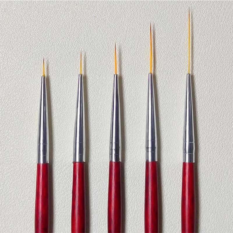 Wooden Nail Art Brushes Nail Art Liner Brush For Thin Details Fine Drawing Liner Brush Uv Gel Polish Painting Nail Design Tool