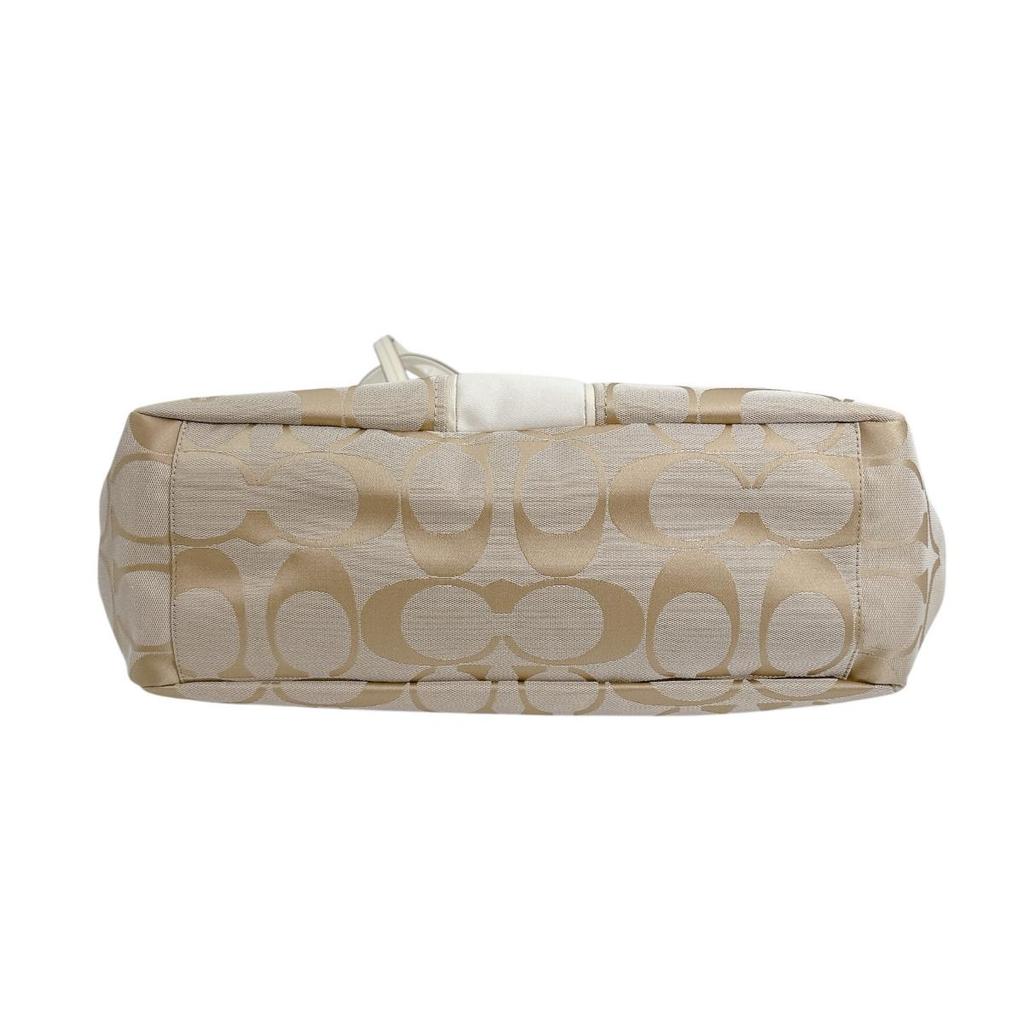 COACH 2WAY bag Mothers Handbag canvas beige Women A1381-F21865 Used