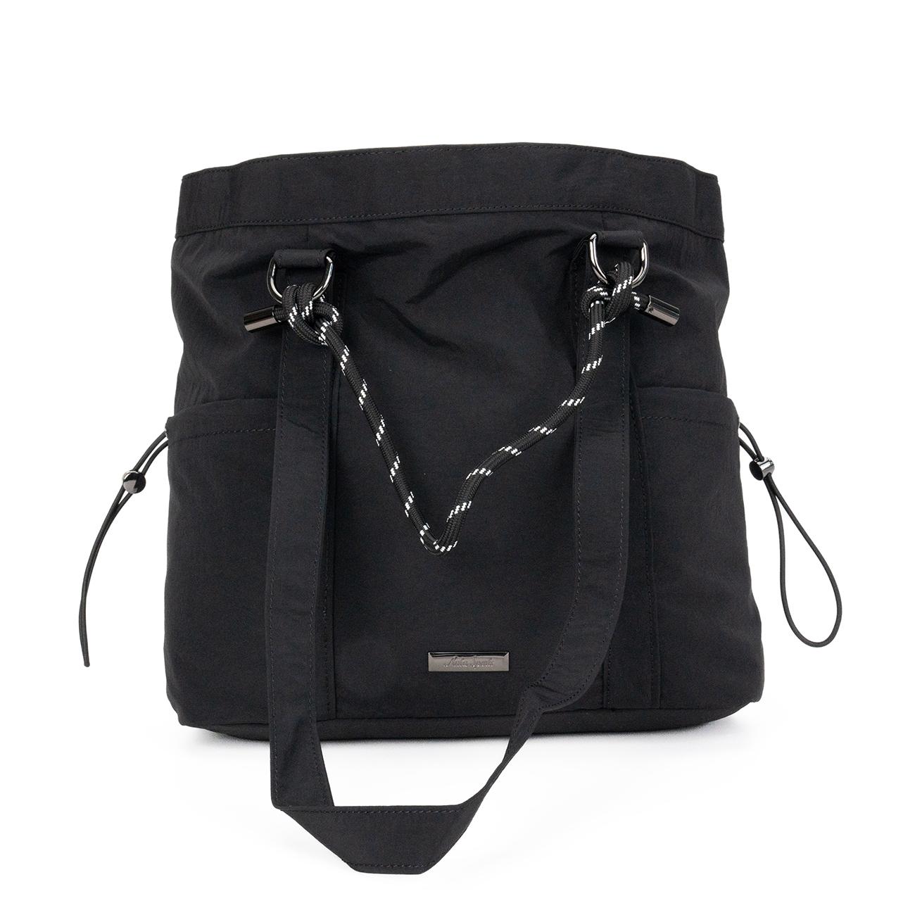 

Anta Sport Culture Fashion Simple Drawstring Nylon Shoulder Bag Women bags Basic-Black 192618142-1 Basic Black,One Size