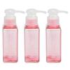 3PCS 100ml Refillable Plastic Empty Pump Bottle Lotion Soap Dispenser Liquid Container for Shampoo