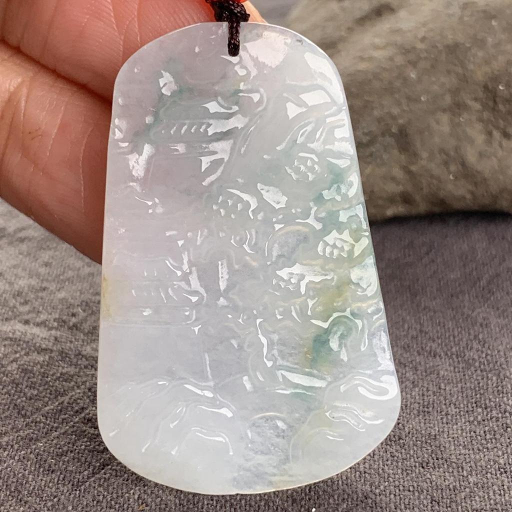 Burma A-Qualität Natürlicher Jade Blatt Pi Xiu Anhänger