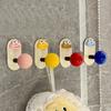 Pack Of 5 Rustproof Strong Adhesive Plastic Towel Hooks Easy Install Bathroom Hanging Hook Wall Mounted Clothes Hangers