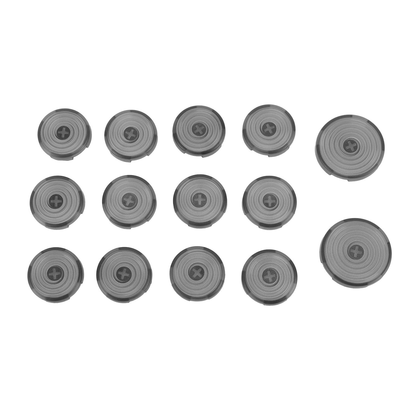 

14 шт. колпачков клавиш для клавиатуры для файтингов 22,5 мм 28,5 мм чехол для клавиш Fight Stick для замены Transparent Black