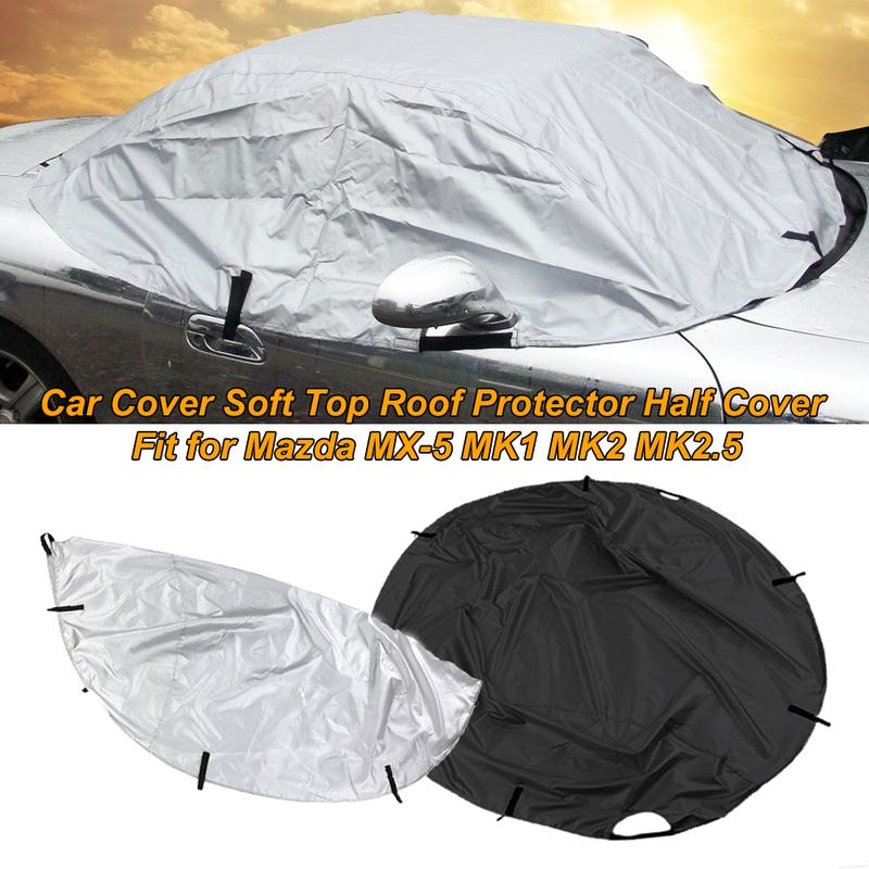 21m*21m 420D Car Cover Soft Top Roof Protect Waterproof Anti UV Sun Shade Dustproof Cover For Mazda MX-5 MK1 MK2 MK2.5