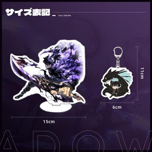 Only I Level Up Goods Lucky Bag Set: Acrylic Stand, Tin Badge, Keychain, 50 Stickers, Glossy Laser Card, Wall Hanging, Gift, Birthday, Event