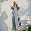 Betu Women's Polo Collar Slim Knitted Dress
