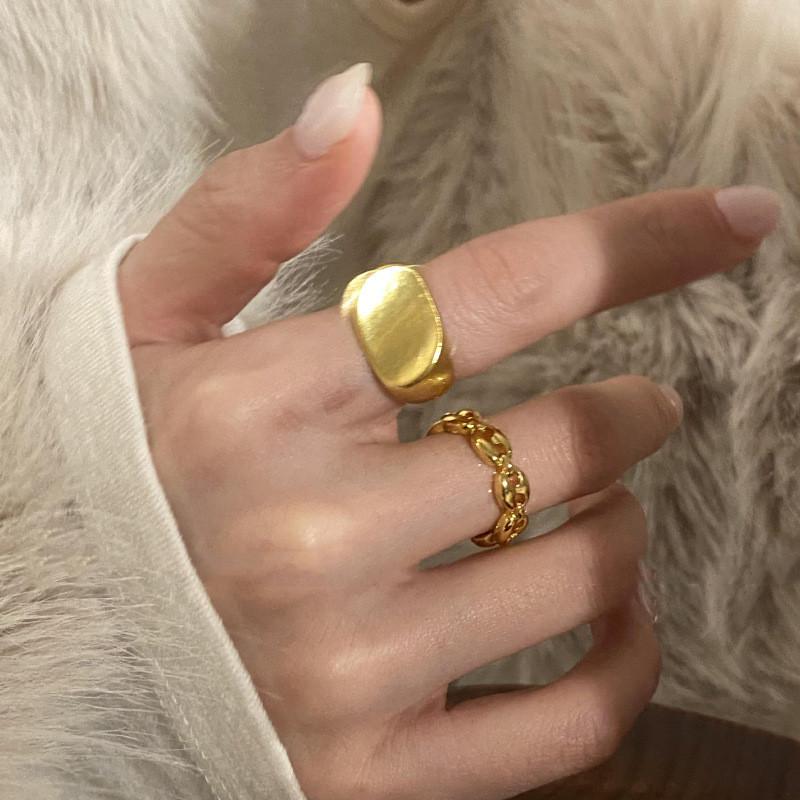 Unique Copper Pig Nose Ring For Women Geometric High Fashion Adjustable Accessory Statement