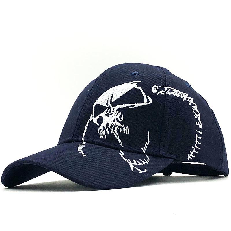 High Quality Personalized Skull Embroidery Fashion Baseball Cap Unisex Couple Outdoor Sports Sun Hat
