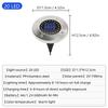 Outdoor Solar Disc Light 8/20 LED IP65 Outdoor Garden Solar Underground Lamps Deck Light Buried Solar Garden Decorative Light