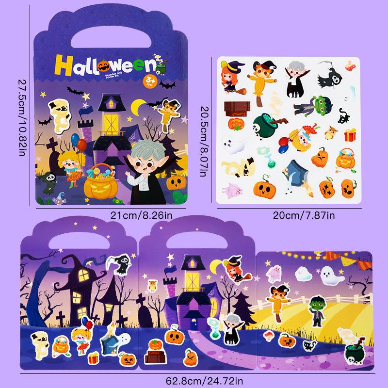 

Монтессори Раннее Развитие Рождество Хэллоуин Детское Когнитивное Раннее Развитие Книжка с Желейными Страницами Обучающие Игрушки Детские Подарки