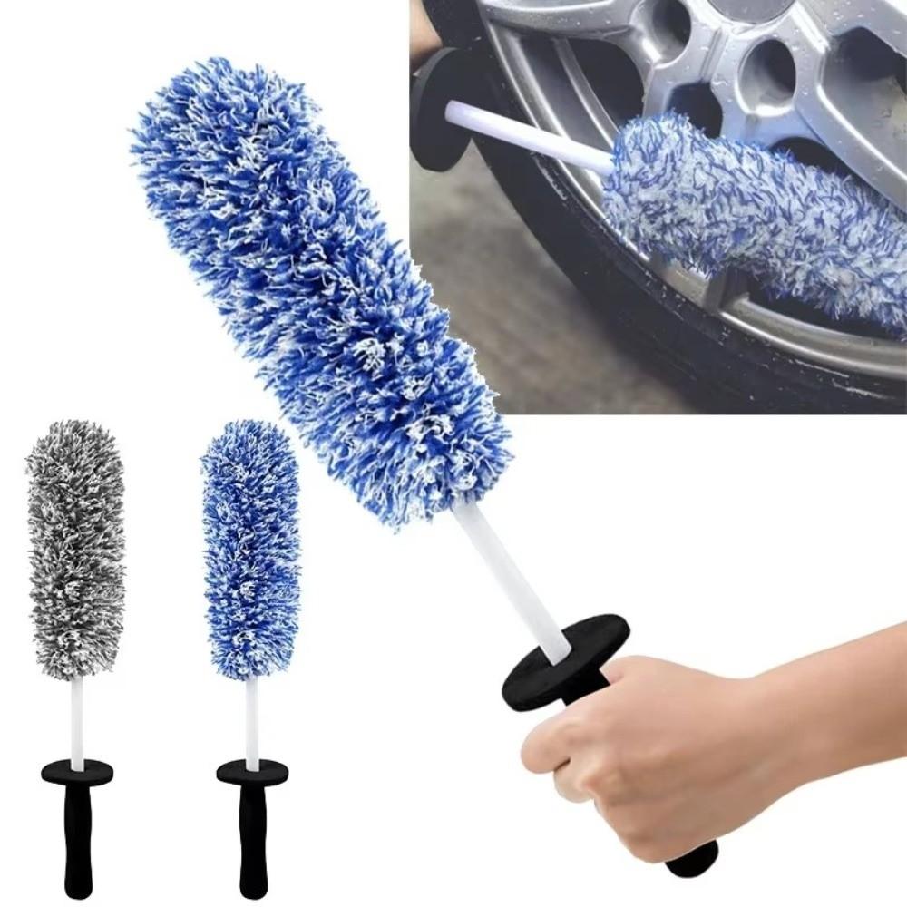 Spazzola per Lavaggio Auto Cerchi Auto Guanto Antiscivolo per Pulizia Bordi Ruota Strumento per Pulizia Dettagli Ruote