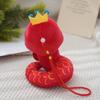 Adorable Plush Snake Year Zodiac Plush Toy Pendant 3 Inch Soft Red Gift Accessory