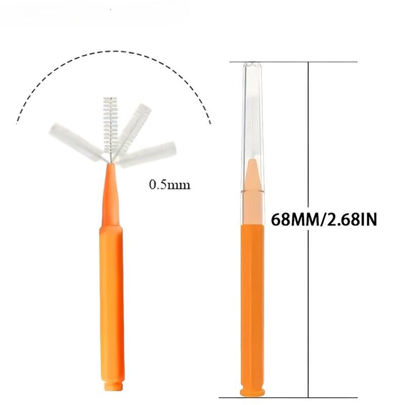Disposable Type Interdental Brush Orthodontic Interdental Brush with Soft Bristles Interdental Brush for Orthodontic Treatment