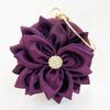 Red Flower Clutch Purse Women Round Evening Bag Crystal Diamond Wedding Silk Handbag Exquisite Chain Shoulder Bags