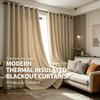 Blackout Curtains for Bedroom Living Room Modern Thermal Insulation Set of 2 Panels
