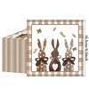 20/40/100pc Cute Bunny Napkins Rabbit Shaped Disposable Tissue for Easter Picnic Birthday Party Table Decoration Baby Shower Set