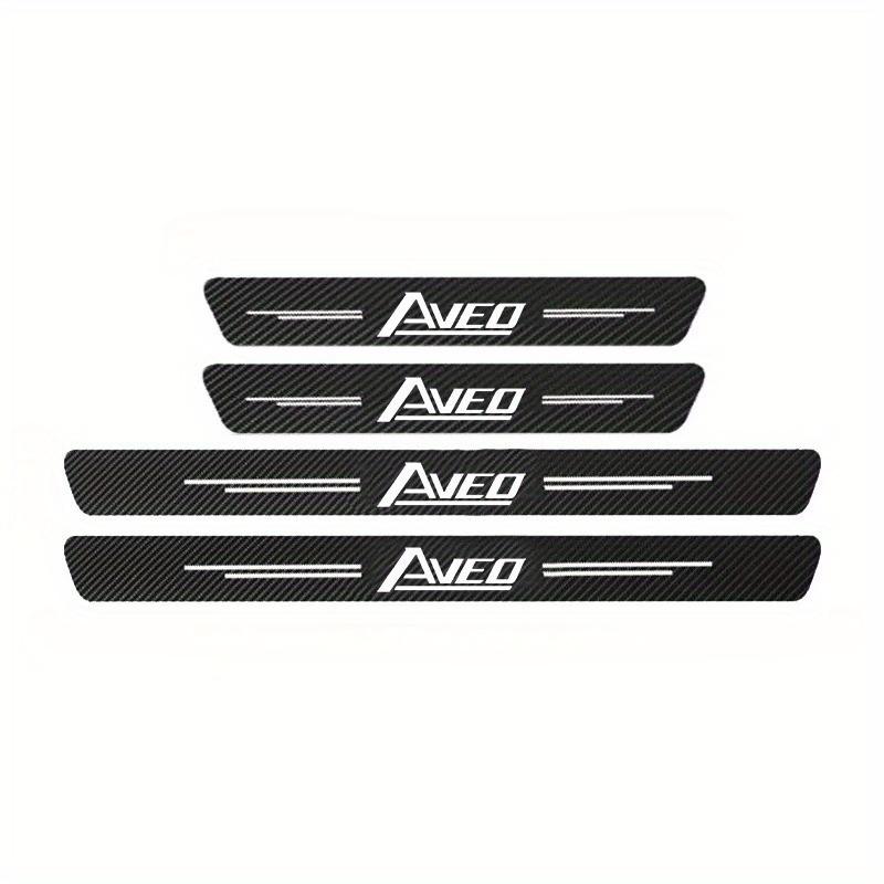

8PCS Car Door Sills Guards Stickers Film Anti Scratch Carbon Fiber Protector Scuff Pedal Cover Auto Accessories 4PCS-AVEO