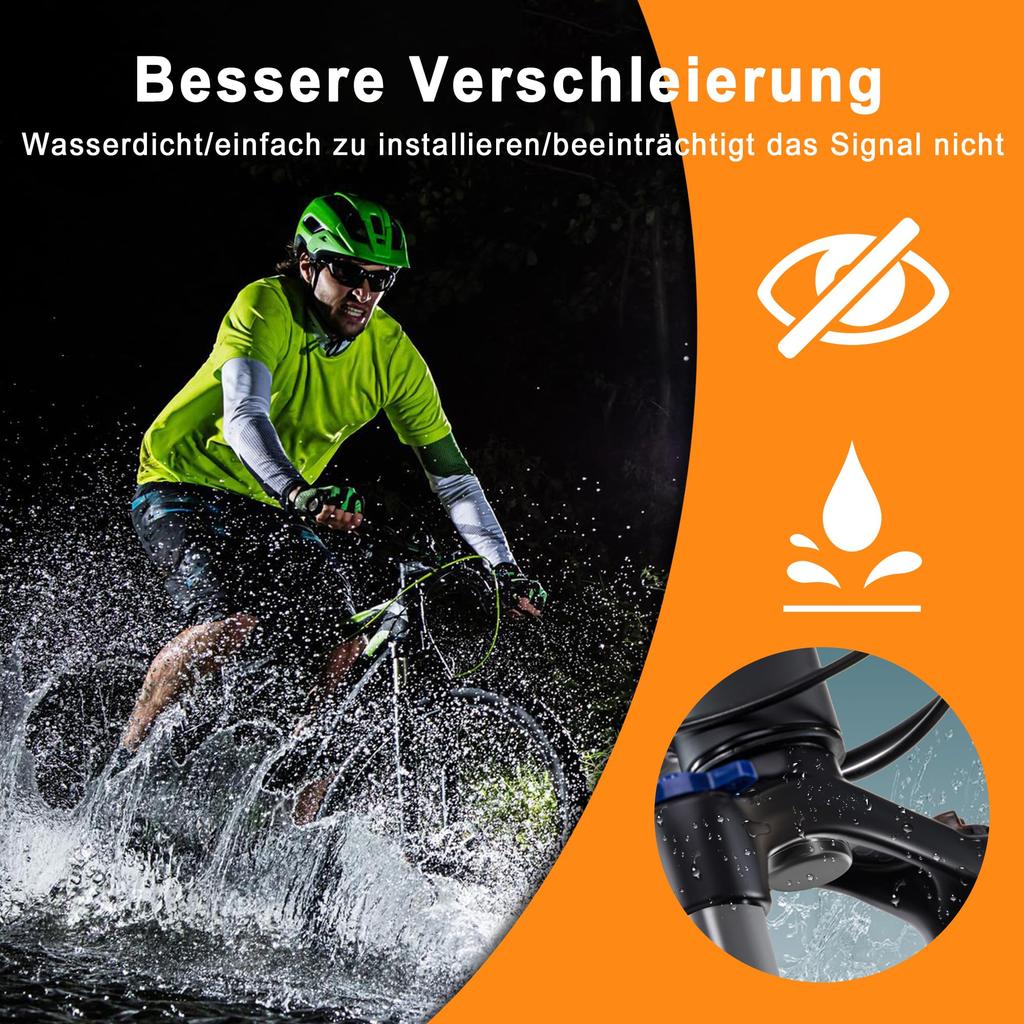 NICEDACK AirTag Bicycle AirTag Bicycle Waterproof AirTag Bicycle Mounting AirTag Bicycle Holder Suitable for bicycle front fork tubes with an inner