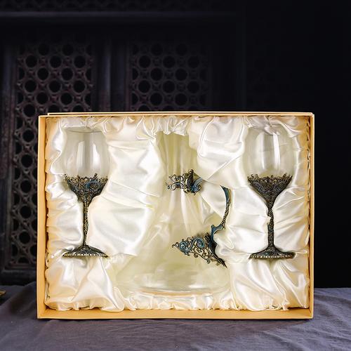 Crystal Glass Red Wine Glass Wine Dispenser Goblet Wine Glass Set Gift Box Gift Flagon Champagne Glasses Cocktail Glasses Gift
