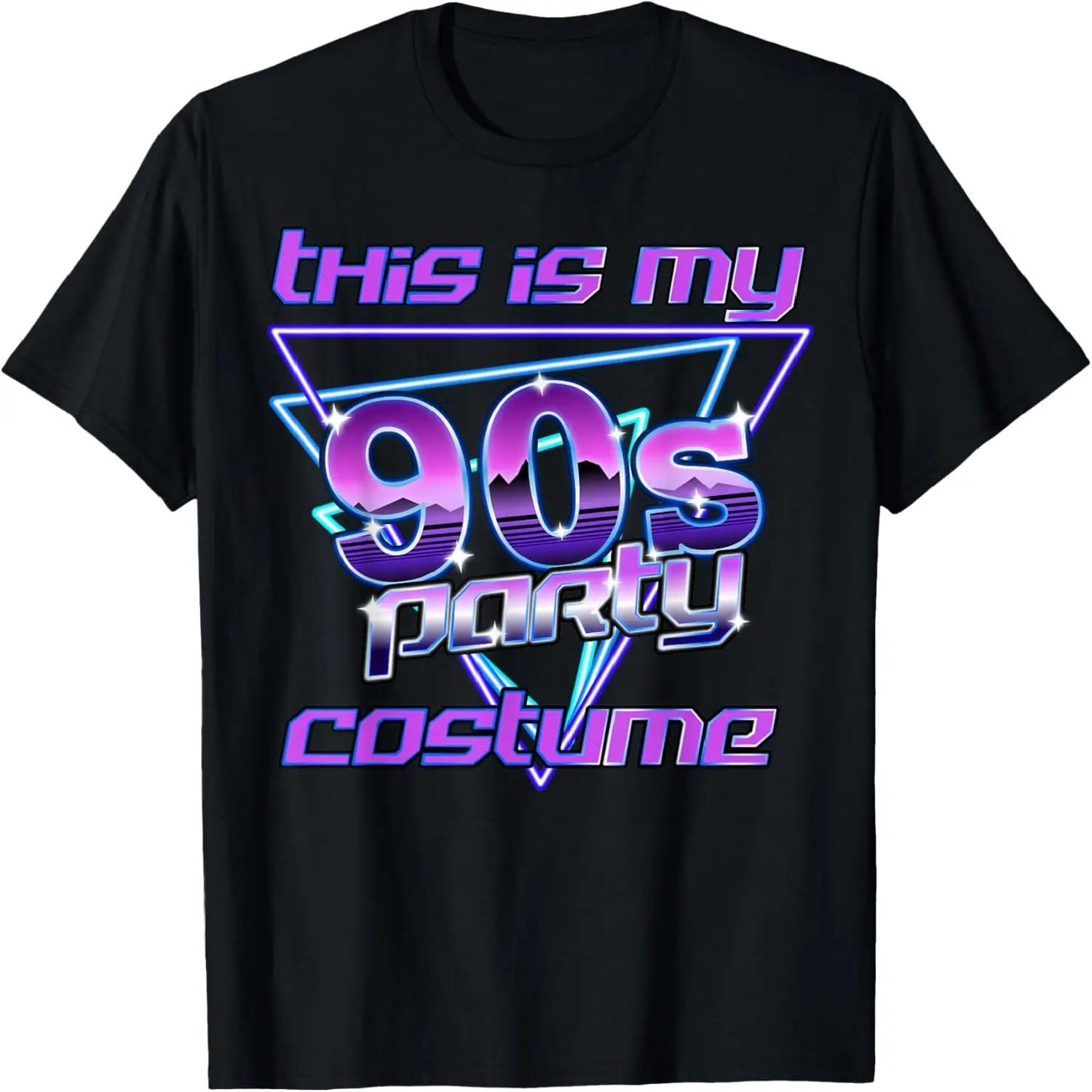 Retro 1990 s Party Gifts 90 s Outfit This is my 90s Costume T-Shirt XXXXL