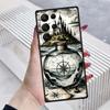 Vintage compass illustration For Samsung Galaxy S26 S25 S24 S23 S22 S21 S20 Ultra Plus FE 5G Black Soft TPU Phone Case