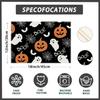 Boo Spooky Ghost Pumpkin Halloween Cloth Placemats Set of 6 Table Mats Table Decorations 12x18 Inch